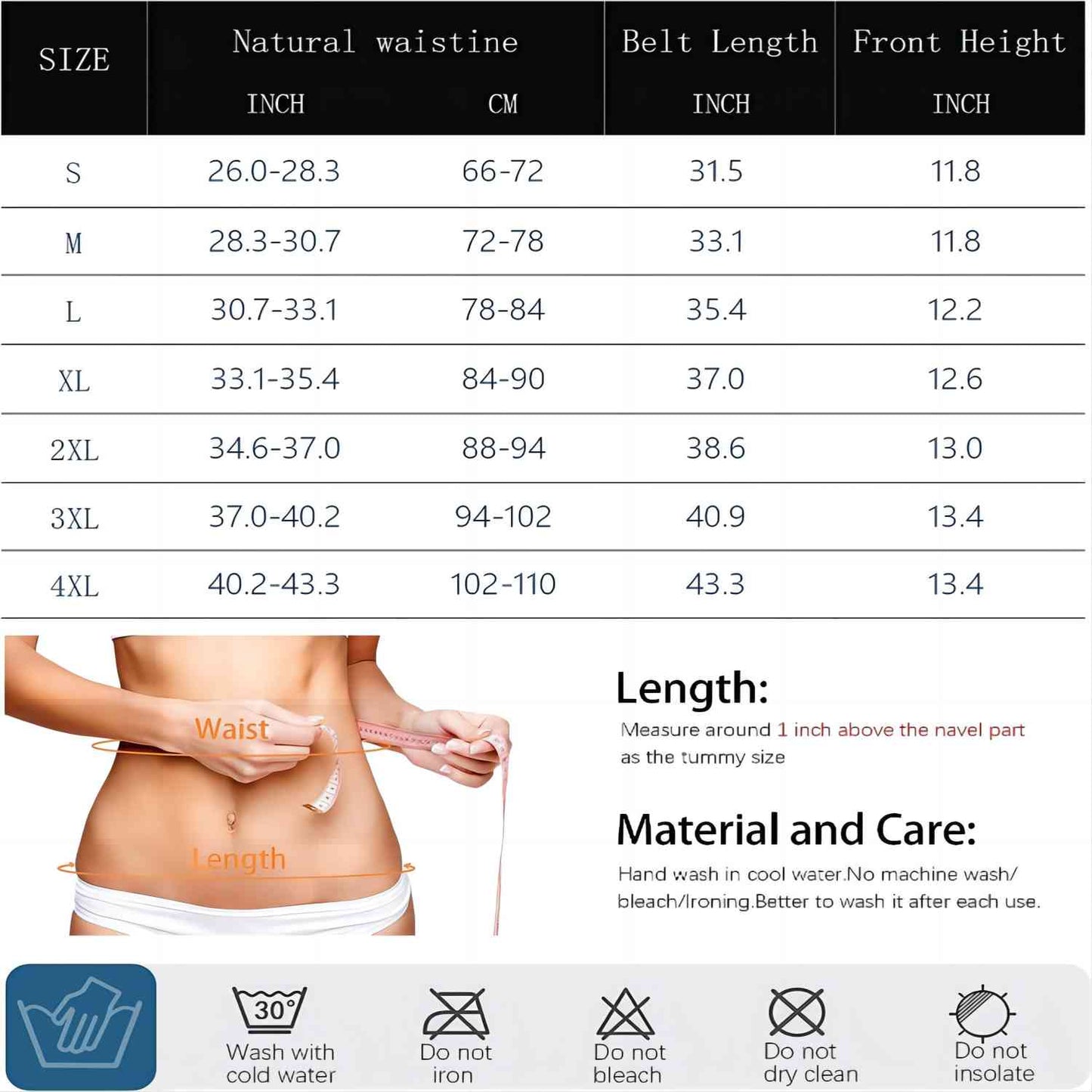 FitnFem Sweat Waist Trainer, Neoprene Workout Corset Cincher Trimmer Shaper Belt - No Roll-Up Solid Double Strap Zipper Waist Trainer Belt Women's Fajas Summer, Custom Neoprene Nylon Shapes Sleek Comfortable Sexy Compression Underwear Workout Lady